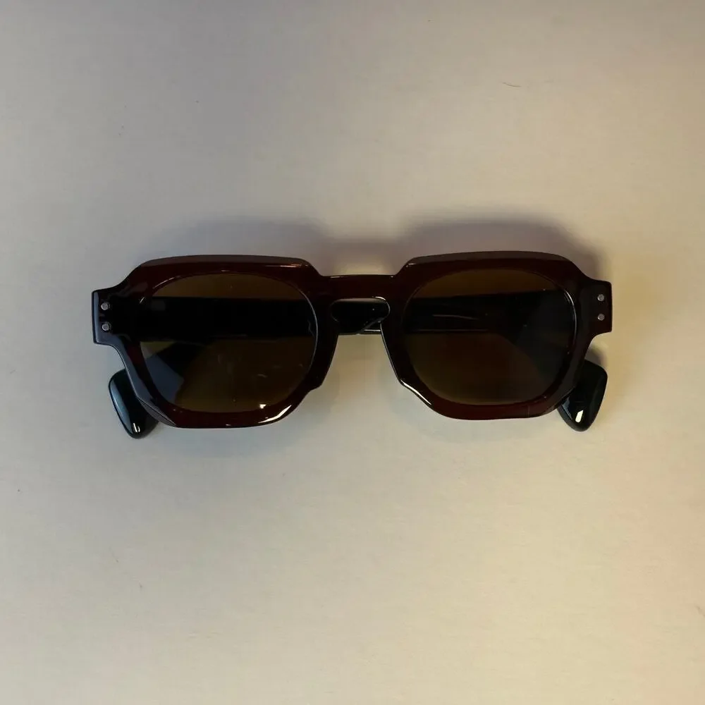 Black and brown vintage inspired square